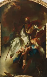 St. Narciso na Glória, por volta de 1754, de Franz Anton Maulbertsch (1724-17969, óleo sobre tela