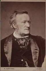 作曲家リヒャルト・ワーグナーの肖像、1813～1883年、1877年以前。