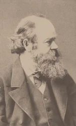 作曲家ロバート・フォン・ホルンシュタイン1833-1890の肖像。