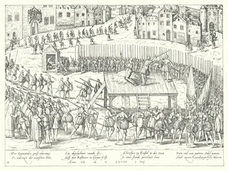 ブリュッセルでのエグモント伯爵とホーン伯爵の処刑、1568