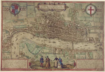 ロンドンの計画 『ワールド、vol。 1、1572（紙に色の刻印）