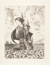 The Sailing Vessels より、港に向かって帆走する武装した 4 人のマスター
