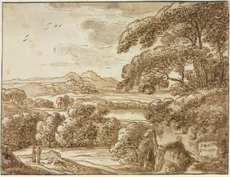 風景、c 1780。