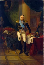 ピョートル ヴォルコンスキー (1776-1852)、ロシアの元帥、政治家の肖像。 フランツ・クルーガー (1797-1857) の絵画、キャンバスに油彩