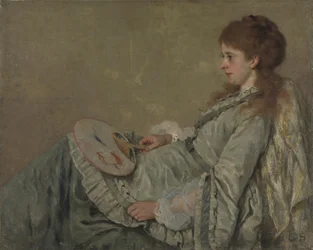 アーティストの妻の肖像、1872-1873