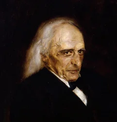 Theodor Mommsen (1817 - 1903), historien allemand - Theodor Mommsen (1817-1903) の肖像 詳細 par Lenbach, Franz, von (1836-1904)