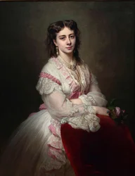伯爵夫人マリアブラニッカ1843-1918の肖像、生まれサピエハ姫（1865年）