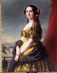 グラメド伯爵夫人マニュエルの肖像 フランツ・クサヴァー・ヴィンターハルター（1806-1873）の作品