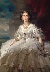 Princes Tatiana Youssoupov (Ioussoupov, Youssoupoff ) - Princess Tatiana Yusupova (1828-1879)の肖像、Winterhalter, Franz Xavier (1805-1873)作。油彩・キャンバス、1858年頃。寸法：148x104cm。サンクトペテルブルク、国立エルミタージュ美術館
