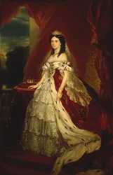 ザクセン ワイマール アイゼナハのアウグスタ王女、1811 年から 1890 年、プロイセンの女王、1859 年頃。