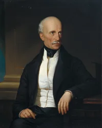 オーストリアのジャン大公 (1782-1859) の肖像、ラス、フランツ、エルダー (1817-1892) 作。 キャンバスに油彩