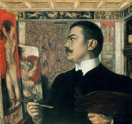 「フランツ・フォン・リッター・シュトゥック（1863-1928）の絵画 1905年 ベルリン国立博物館