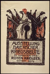 バイエルン戦争の展示会、赤十字に利益をもたらす1915年