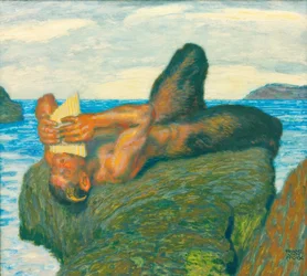海で妖精を吹くシリンクス