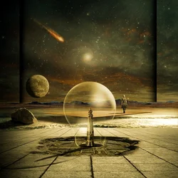 宇宙の砂漠の旅