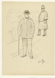 Portret van dichter Paul Verlaine in ロンドン ロンドンのポール・ヴェルレーヌ 裁判（シリーズタイトル）