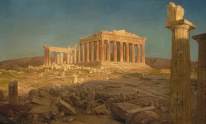 パルテノン神殿。 1871