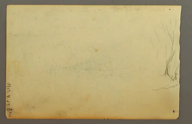 素描「葉のない木」1845年2月