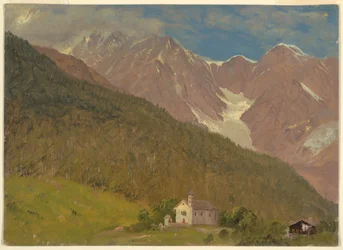 素描「スイスのアルプスの風景」1868年8月
