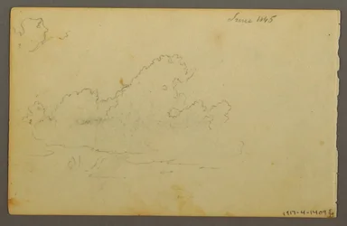 デッサン、キャッツキル・マウンテン・ハウス、1844年