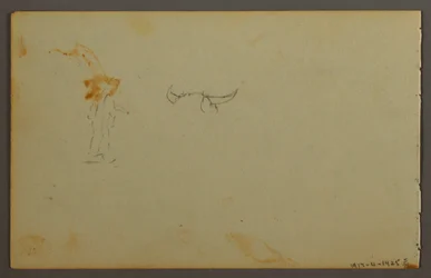 素描、雲の習作、1844年