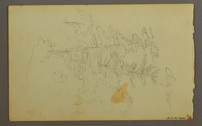 ドローイング、雲の習作、1845年