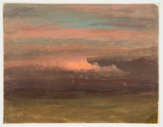 ドローイング、夕暮れの雲の研究、1860-70年