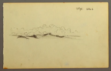 デッサン、雲、1844年
