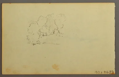 デッサン、雲、1844年