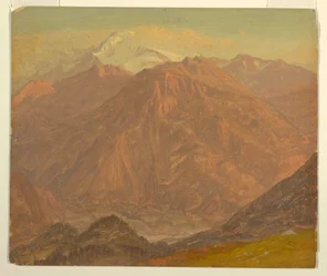 デッサン、コロンビアまたはエクアドル、山、1853年または1857年