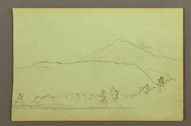 デッサン、湖、ヒルレンジ、おそらく1856年