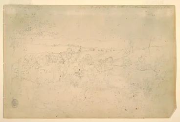 素描、風景、1844年7月