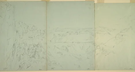 素描《エル・イエマンの風景》1868年