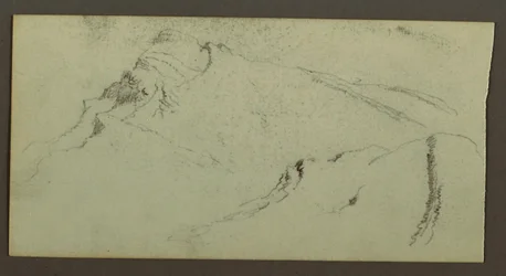 デッサン、山頂、おそらく1868年