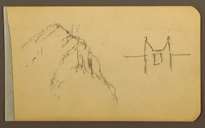 素描、マウンテン・サイド、砲塔；裏面：マウンテン・サイド、1889年
