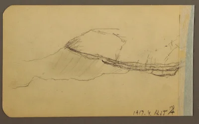 素描、マウンテン・サイド、砲塔；裏面：マウンテン・サイド、1889年