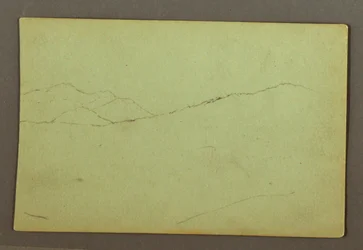 デッサン、山の頂、1856年頃