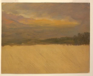 デッサン、山の風景、1860-70年