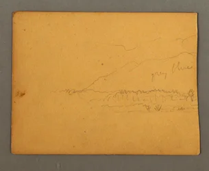 デッサン、山、おそらく1856年