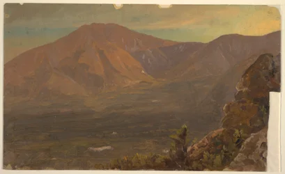 素描、カタディン山とターナー、1860-78年