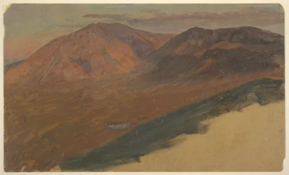 ドローイング、カタディン山とターナー、1860-78年