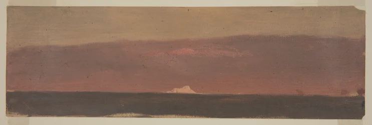 素描《氷山のある海景》1859年
