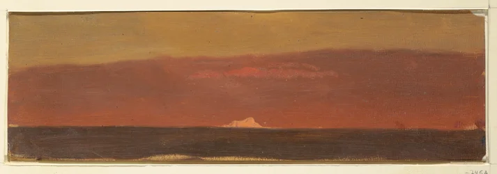 素描《氷山のある海景》1859年