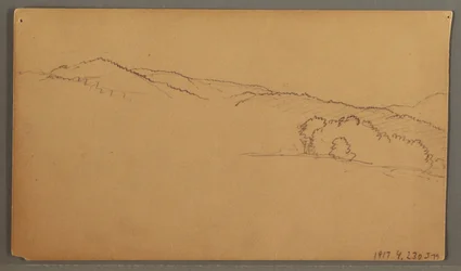 デッサン、空の習作、1873年頃