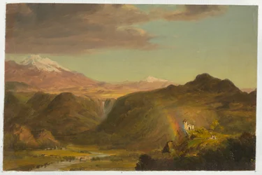 デッサン、南アメリカの風景、1854年