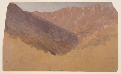 素描、大盆地の研究、カタディン山、1860-70年