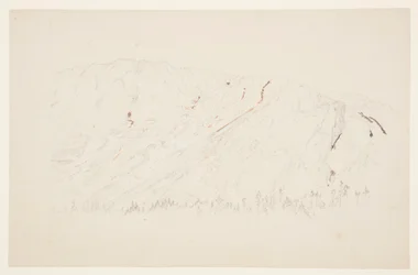 図面、大盆地上部、カタディン山、1877年9月