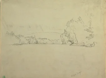図面、アッパー・トーグ湖、1885年頃