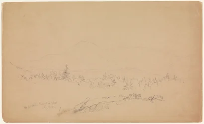 "西からのカタディン山" [西からカタディン山を望む］