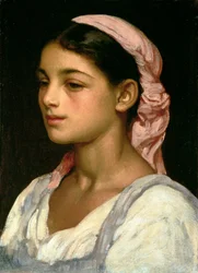 イタリアの少女の頭
